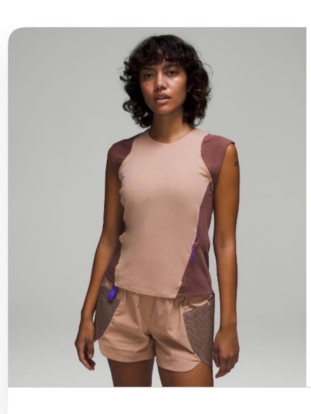 Lululemon Cap Sleeve Hiking Tank in Pink Clay Size 8